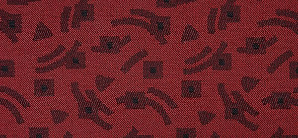 Rehastoff rot mit schw. Mustern & Kästchen kaschiert
Produktnummer: 002X6015